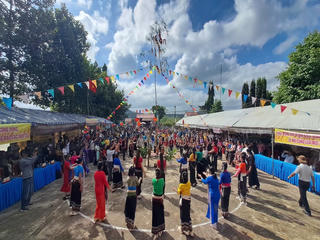 Đặc sắc lễ cúng lúa mới của dân tộc Thái ở Lâm Đồng
