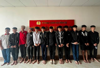 Lực lượng HP22 phát hiện nhóm gây rối trật tự công cộng