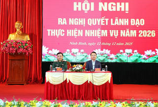 Định hướng nhiệm vụ quốc phòng - an ninh Ninh Bình năm 2026: Quyết liệt, đồng bộ, hiệu quả
