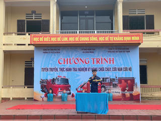 Xã Chân Mộng (Phú Thọ) tổ chức tuyên truyền, trải nghiệm, thực hành kỹ năng chữa cháy và cứu nạn, cứu hộ
