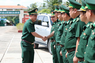 Bộ Tư lệnh BĐBP kiểm tra công tác phòng, chống xuất, nhập cảnh trái phép tại BĐBP tỉnh An Giang