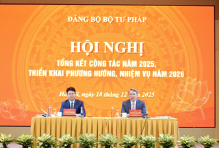 Hội nghị tổng kết công tác Đảng năm 2025: Vai trò lãnh đạo của Đảng bộ Bộ Tư pháp tiếp tục được khẳng định