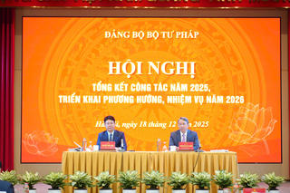 Đảng Bộ Bộ Tư pháp: Tiếp tục tập trung tham mưu hoàn thiện thể chế pháp luật, tạo đột phá phát triển đất nước