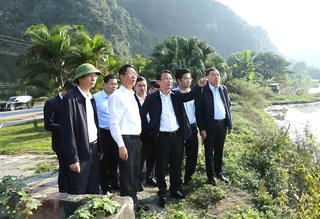 Bí thư tỉnh ủy Ninh Bình khảo sát một số dự án tại các dòng sông cổ trên địa bàn