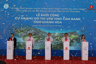 Khánh Hòa đồng loạt khởi công, khánh thành các công trình trọng điểm chào mừng Đại hội XIV của Đảng
