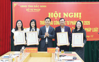 Bắc Ninh: Sở Tư pháp tổng kết trao giải Cuộc thi trực tuyến "Tìm hiểu pháp luật về hộ tịch, triển khai công tác năm 2026