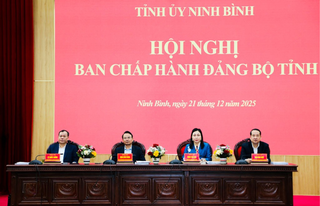 Tỉnh ủy Ninh Bình tổng kết công tác năm 2025 và triển khai nhiệm vụ kiểm tra, giám sát