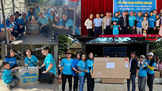 Điện Biên: Quỹ cộng đồng WCO Việt Nam bàn giao giếng khoan cho học sinh 2 trường tại xã Mường Nhà