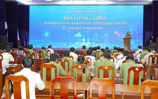 Cà Mau diễn tập thực chiến bảo đảm an toàn, an ninh mạng 