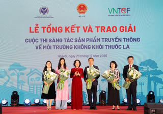 Trao giải cuộc thi Sáng tác sản phẩm truyền thông về môi trường không khói thuốc lá