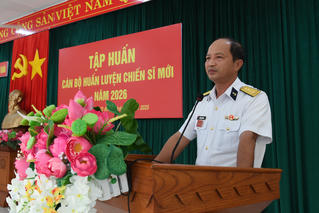 Vùng 5 Hải quân tập huấn cán bộ huấn luyện chiến sĩ mới năm 2026