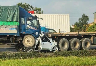 Tạm giữ lái xe gây tai nạn liên hoàn trên quốc lộ 5 làm 2 người chết