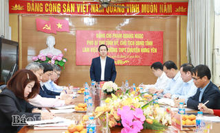 Hưng Yên: Khảo sát trường THPT Chuyên và Bệnh viện Đa khoa tỉnh, định hướng đầu tư trọng điểm trong năm 2026