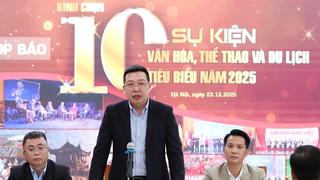 Bình chọn 10 sự kiện văn hóa, thể thao và du lịch tiêu biểu năm 2025