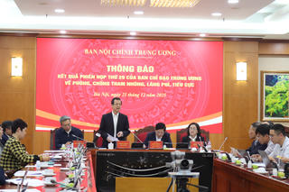 Năm 2026 phấn đấu kết thúc điều tra, xử lý 21 vụ án, 5 vụ việc thuộc diện Trung ương theo dõi, chỉ đạo