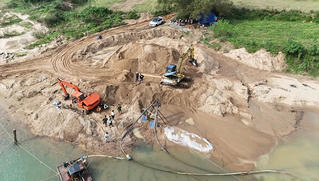 Công an Quảng Trị phát hiện vụ khai thác cát trái phép quy mô lớn