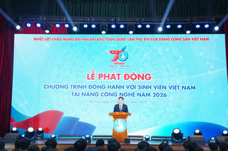 Phát động chương trình đồng hành với sinh viên Việt Nam tài năng công nghệ năm 2026