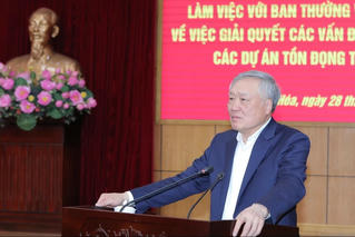 Phó Thủ tướng Thường trực Chính phủ Nguyễn Hòa Bình yêu cầu xử lý dứt điểm các dự án tồn đọng tại Thanh Hóa 