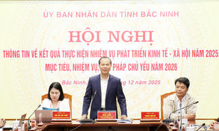 Bắc Ninh đặt mục tiêu tăng trưởng hai con số năm 2026, nhiều nhóm giải pháp được triển khai đồng bộ Bắc Ninh đặt mục tiêu tăng trưởng hai con số năm 2026, nhiều nhóm giải pháp được triển khai đồng bộ