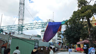 Hé lộ nguyên nhân vụ gãy cần cẩu làm sập tường Bảo tàng Điêu khắc Chăm Đà Nẵng