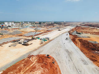 Đại công trường sân bay Long Thành ‘không ngủ’ trong những ngày đầu năm mới
