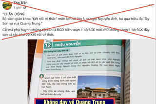 Bộ GD-ĐT phản bác thông tin thất thiệt về nội dung lịch sử trong sách giáo khoa