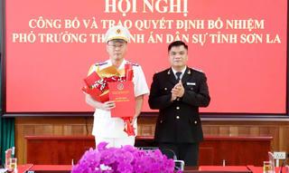 Bổ nhiệm Phó Trưởng thi hành án dân sự tỉnh Sơn La