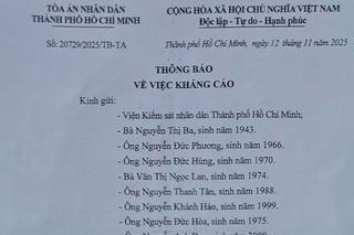 Diễn biến sự việc ‘1 nhà đất, nhiều vụ kiện’ tại phường Hiệp Bình: TAND TP HCM ra thông báo kháng cáo