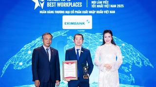 Eximbank được vinh danh 3 hạng mục 'Top 10 - Top 50 - Top 500 nhà tuyển dụng và môi trường làm việc tốt nhất Việt Nam năm 2025'