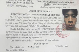 Truy nã 4 đối tượng trốn khỏi nơi giam giữ