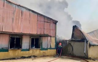 Quảng Ninh: Cháy xưởng lao động dạy nghề