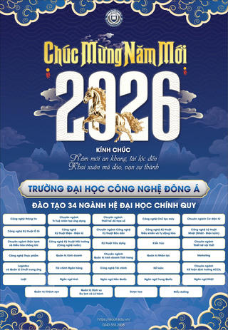 Trường Đại học Công nghệ Đông Á chúc mừng năm mới
