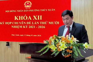 Thành phố Huế: Trưởng phòng Sở Nông nghiệp và Môi trường được bầu giữ chức Chủ tịch UBND phường