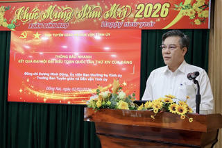 Đảng bộ Ban Tuyên giáo và Dân vận Tỉnh ủy Đồng Nai sinh hoạt chuyên đề kỷ niệm 96 năm Ngày thành lập Đảng