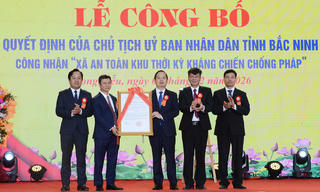 Phường Song Liễu (Bắc Ninh) đón nhận danh hiệu “Xã an toàn khu thời kỳ kháng chiến chống Pháp”