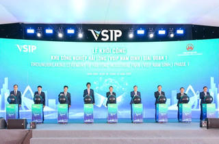 Ninh Bình khởi công khu công nghiệp Hải Long giai đoạn I