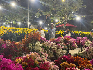 Thị trường hoa Tết ở Đồng Nai vào mùa cao điểm