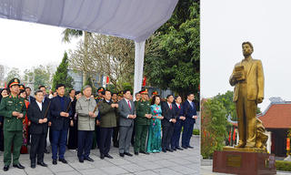 Tổng Bí thư Tô Lâm dâng hương tại Khu lưu niệm Tổng Bí thư Nguyễn Văn Cừ