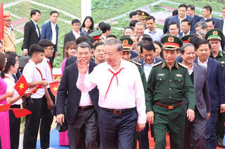 Tổng Bí thư Tô Lâm dự lễ khởi công xây dựng trường học xã vùng biên ở Đắk Lắk