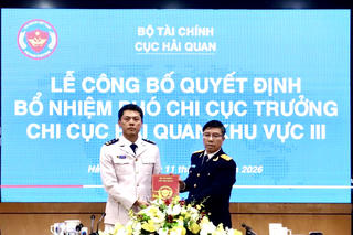 Bổ nhiệm ông Lại An Ninh giữ chức vụ Phó Chi cục trưởng Chi cục Hải quan khu vực III