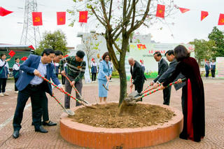 Tết trồng cây tại Đình Nhu Thượng TP Hải Phòng, gieo mầm xanh đầu xuân Bính Ngọ 2026 