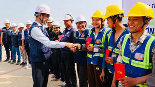 'Đại công trường' sân bay Long Thành hối hả thi công sau Tết