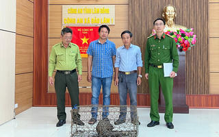 Lâm Đồng: Người dân giao nộp cá thể tê tê quý hiếm có tên trong “Sách đỏ Việt Nam”