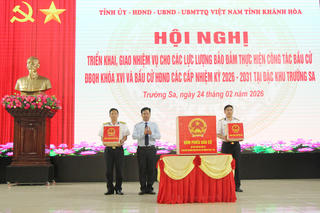 Hướng tới bầu cử Đại biểu quốc hội Khóa XVI và Đại biểu Hội đồng Nhân dân các cấp:
Nhiều địa phương sẵn sàng cho ngày bầu cử sớm