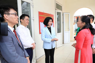 Chủ tịch HĐND TP Hà Nội kiểm tra công tác chuẩn bị bầu cử tại xã Ô Diên