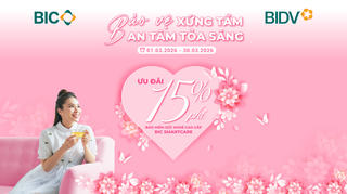 BIC ưu đãi 15% phí bảo hiểm sức khoẻ cao cấp mừng Ngày Quốc tế Phụ nữ BIC ưu đãi 15% phí bảo hiểm sức khoẻ cao cấp mừng Ngày Quốc tế Phụ nữ