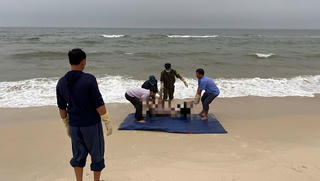 Phát hiện thi thể nam giới trôi dạt vào bờ biển Quảng Trị Phát hiện thi thể nam giới trôi dạt vào bờ biển Quảng Trị