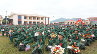 Bắc Ninh: Trang trọng lễ giao, nhận quân tại điểm số 01 xã Sơn Động
