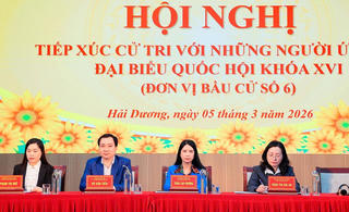 Cử tri đánh giá cao chương trình hành động của ứng cử viên đại biểu Quốc hội Vũ Văn Tiến