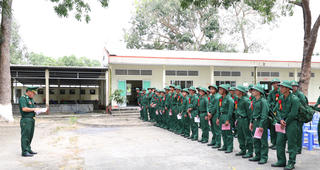 Bộ đội Biên phòng tỉnh An Giang tiếp nhận chiến sĩ mới nhập ngũ năm 2026